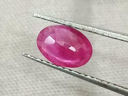 GSI Certified 0.87ct Mozambique Ruby, Natural Untreated Gemstone