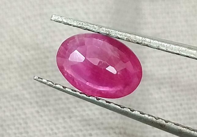 GSI Certified 0.87ct Mozambique Ruby, Natural Untreated Gemstone