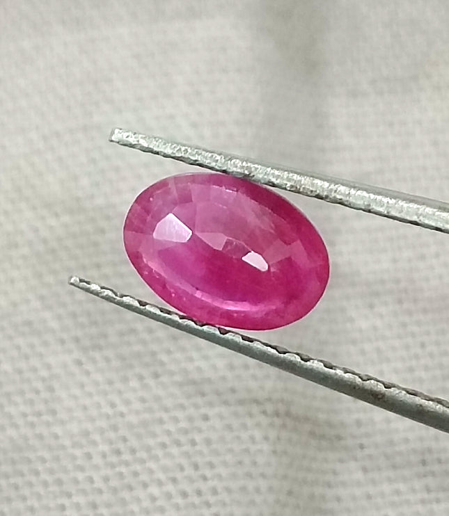 GSI Certified 0.87ct Mozambique Ruby, Natural Untreated Gemstone