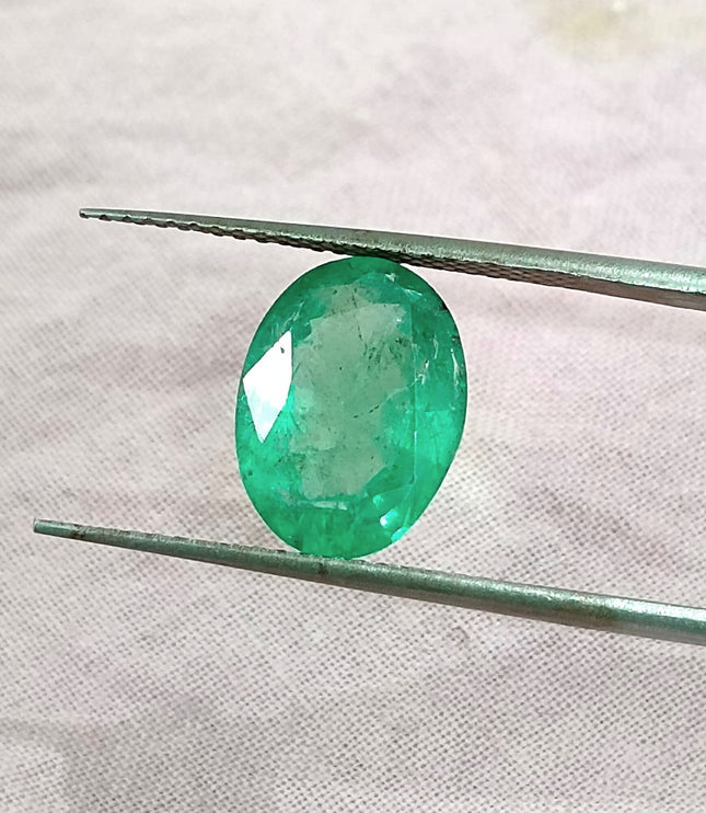 GSI Certified 2.77ct Panjshir Emerald Natural Gemstone