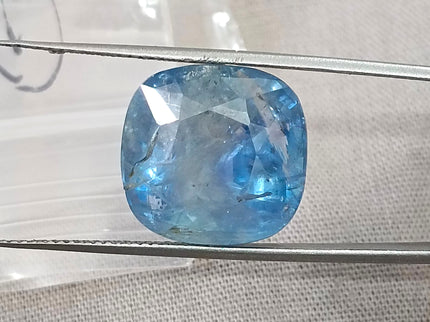 17.96ct Untreated Blue Sapphire Natural IIGJ Certified Burmese Cushion Cut Gemstone