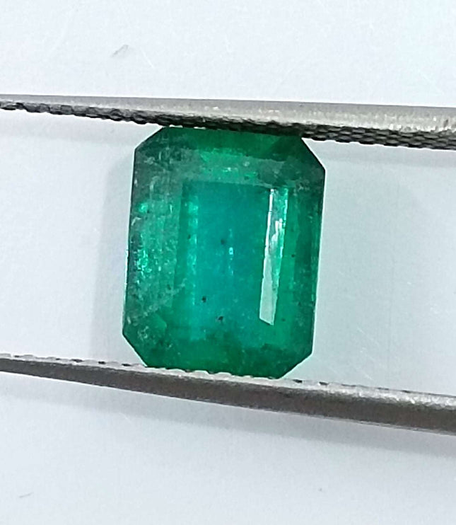Certified 1.87ct Natural Zambian Emerald Stone