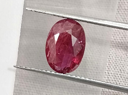 2.28ct Natural Untreated Ruby Pomegranade Red SGL Certified Oval Loose Gemstone