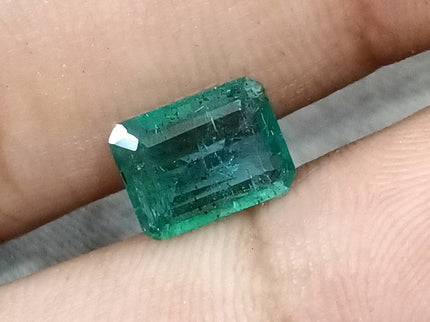 Natural Emerald 2.14ct Medium Green SGL Certified Octagon Cut Gemstone
