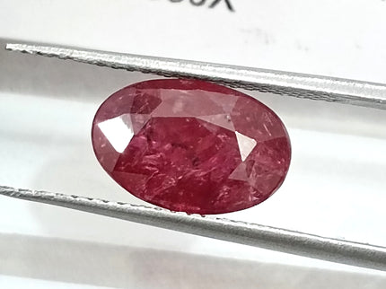 2.84ct Mozambique Ruby Untreated Natural SGL Certified Rasberry Red Stone