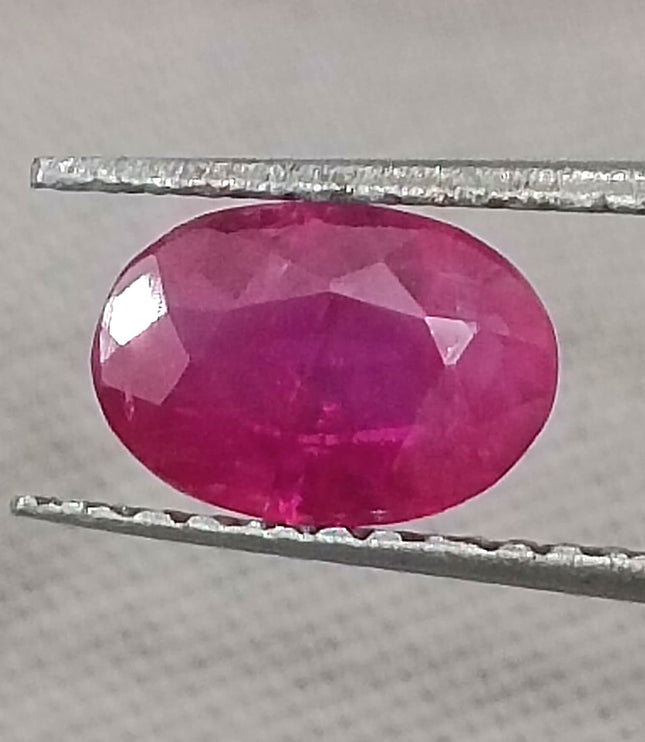 GSI Certified 1.07ct Pigeon Blood Red Ruby, Untreated