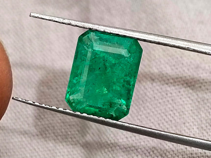 Zambian Emerald 2.76ct Natural Medium Deep Green Octagon Cut Gemstone