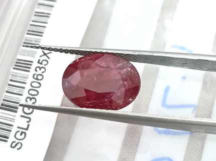 4.79ct Untreated Ruby Natural Mozambique SGL Certified Wine Red Loose Gemstone
