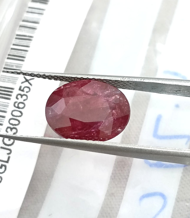 4.79ct Untreated Ruby Natural Mozambique SGL Certified Wine Red Loose Gemstone
