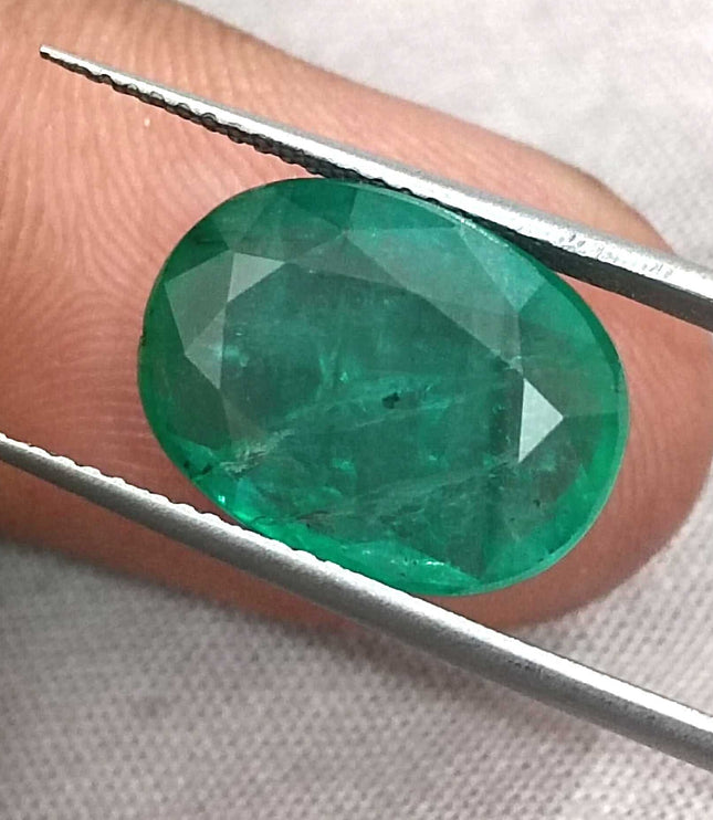 Panjshir Emerald 7.48ct Natural Spring Green Oval Cut Loose Stone