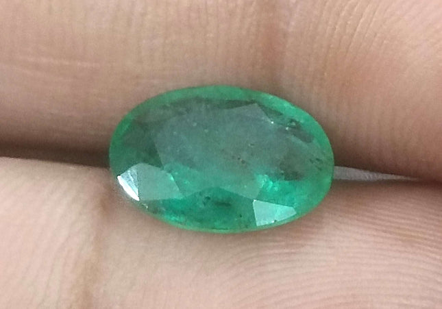 2.65ct GSI USA Certified Medium Green Zambian Emerald