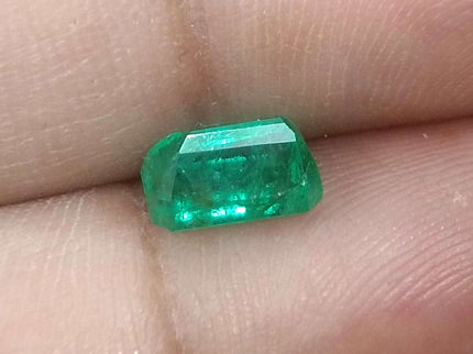 1.44ct Certified Panjshir Emerald, Natural Golden Green Stone