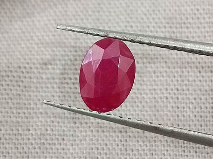GSI Certified 1.03ct Mozambique Ruby, Natural Untreated Ruby