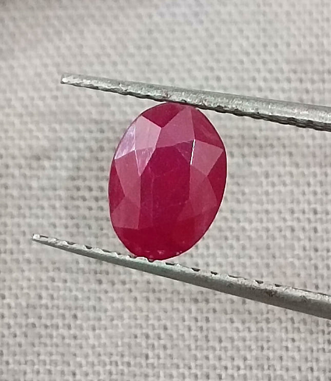 GSI Certified 1.03ct Mozambique Ruby, Natural Untreated Ruby