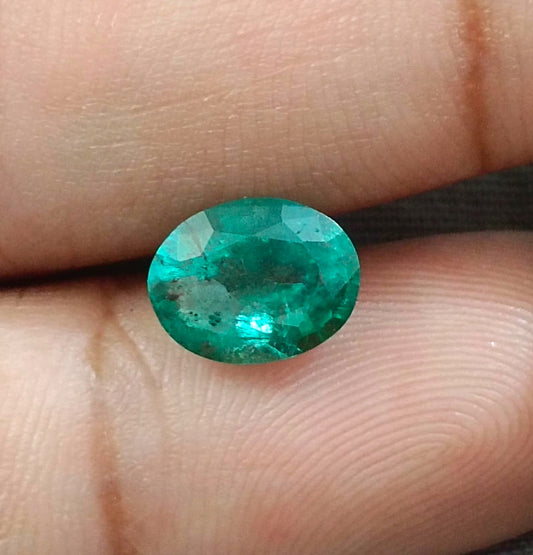 1.84ct Zambian Emerald, 100% Natural Earth Mined Gemstone