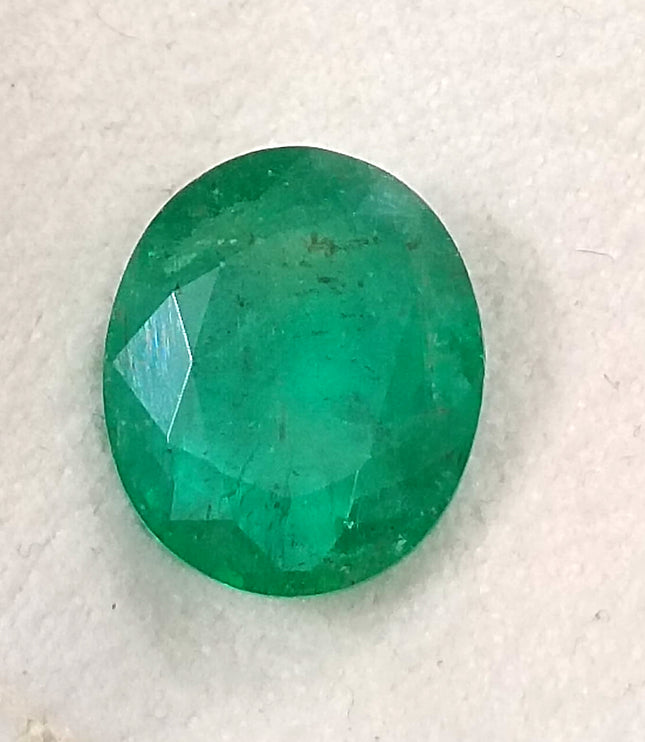 Natural Emerald 6.23ct Certified Zambian Origin Medium Deep Green Gemstone