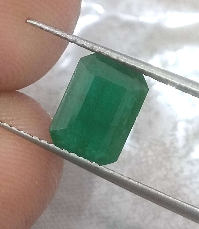 Certified 1.68ct Natural Zambian Emerald.