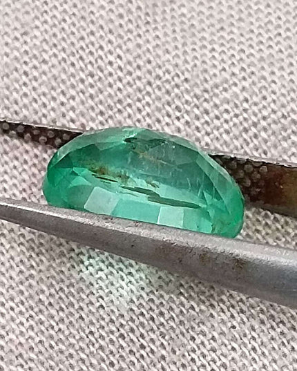 GSI Certified 2.60ct Sea Green Oval Cut Natural Panjshir Emerald Minor Oiled Loose Gemstone