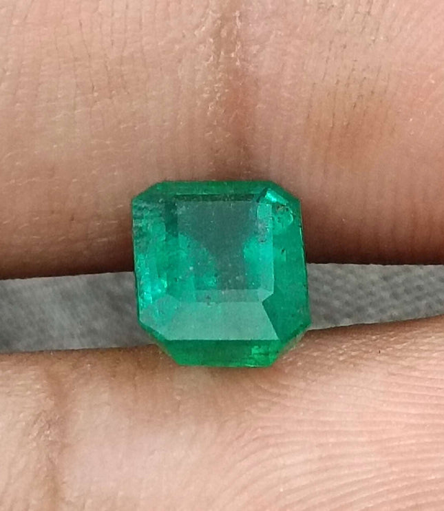 Certified 1.87ct Natural Zambian Emerald Stone
