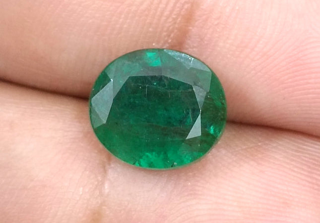 5.68ct Deep Green Natural Emerald, Earth Mined Loose Gemstone