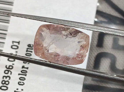 Untreated Padparadscha Sapphire 3.57ct Natural Certified Cushion Cut Orangy Pink Gemstone