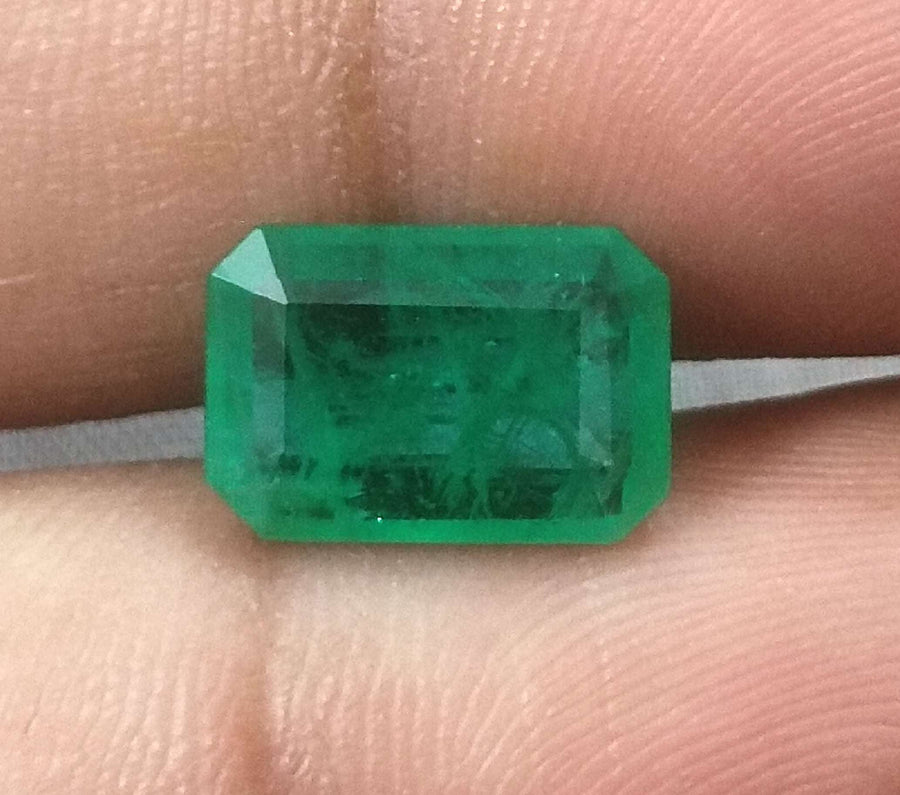 2.87ct Certified Zambian Natural Emerald Stone