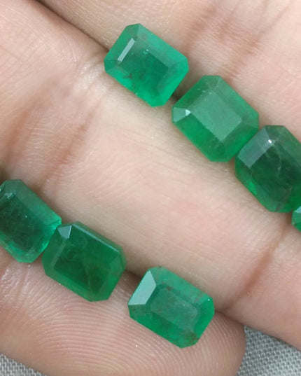 14.54ct Vivid to Deep Green Natural Emerald parcel earth mined loose Gemstones