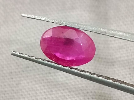 GSI Certified 0.87ct Mozambique Ruby, Natural Untreated Gemstone