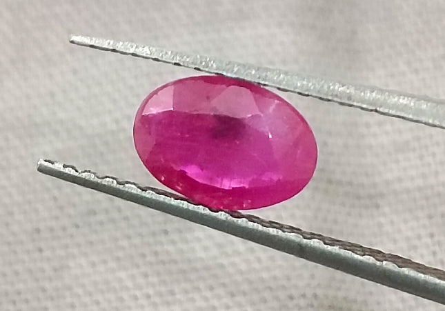 GSI Certified 0.87ct Mozambique Ruby, Natural Untreated Gemstone