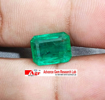 4.81ct Certified Zambian Emerald, 100% Natural Gem