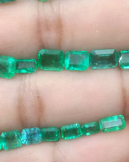 20.64ct Medium to Vivid Green Zambian Emerald Parcel Minor Oiled Loose Gemstones