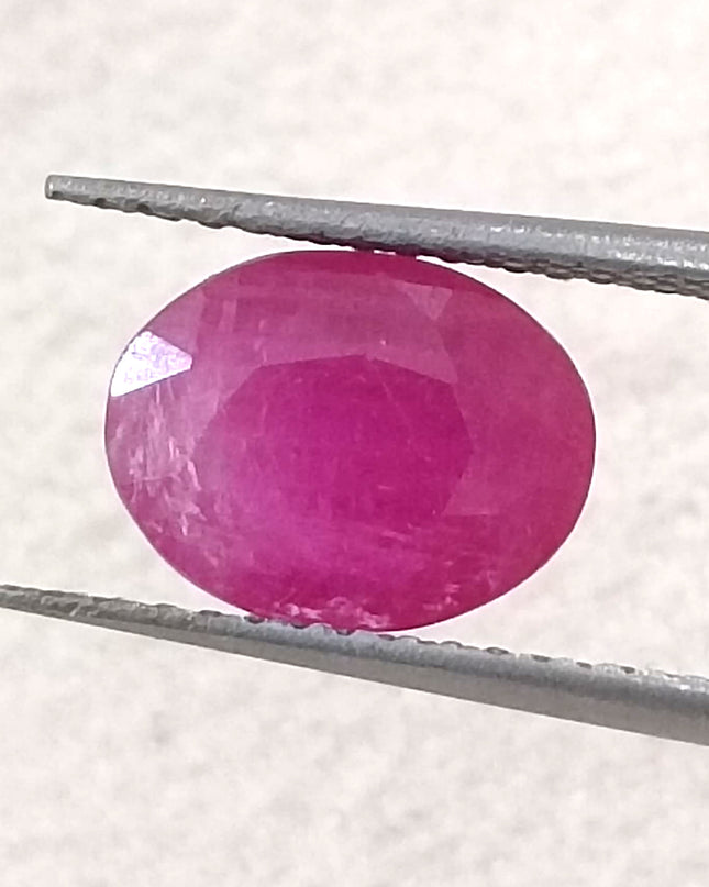 GSI Certified 2.07ct Mozambique Ruby, Natural Untreated Gemstone