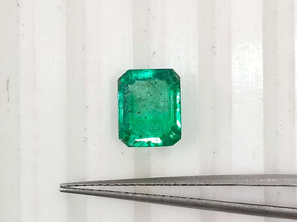 Zambian Emerald 1.70ct Natural Certified Glass Green  Minor Oiled Loose Gemstone