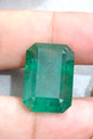 HUGE GSI Certified 36.95ct Deep Green Zambian Emerald , 100% Natural Earth Mined Gemstone