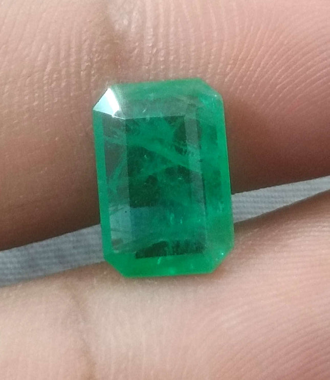 2.87ct Certified Zambian Natural Emerald Stone