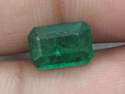 Certified 1.63ct Zambian Natural Emerald.