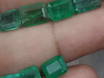 13.63ct Natural Zambian Emerald Parcel Earth Mined Loose Gemstones