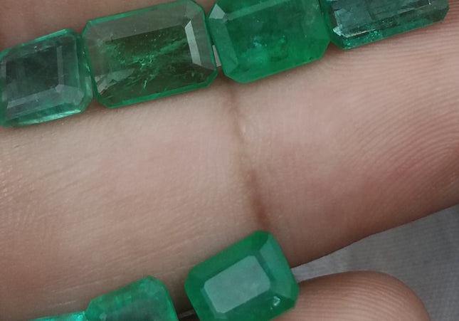 13.63ct Natural Zambian Emerald Parcel Earth Mined Loose Gemstones