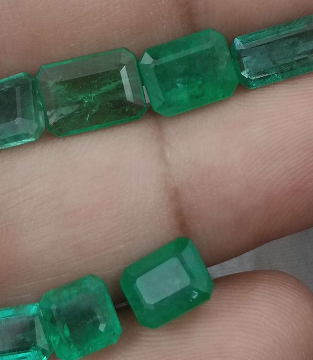 13.63ct Natural Zambian Emerald Parcel Earth Mined Loose Gemstones