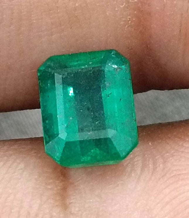 Certified 1.87ct Natural Zambian Emerald Stone