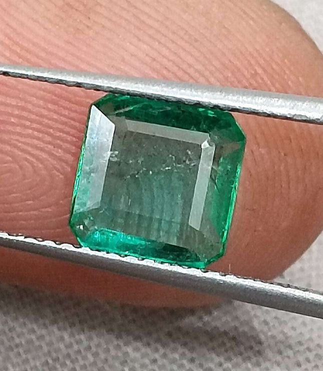 1.38ct Natural Zambian Emerald GSI Certified