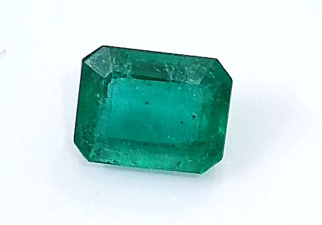GSI Certified 1.87ct Medium Deep Green Zambian Emerald Minor Oiled Loose Gemstone