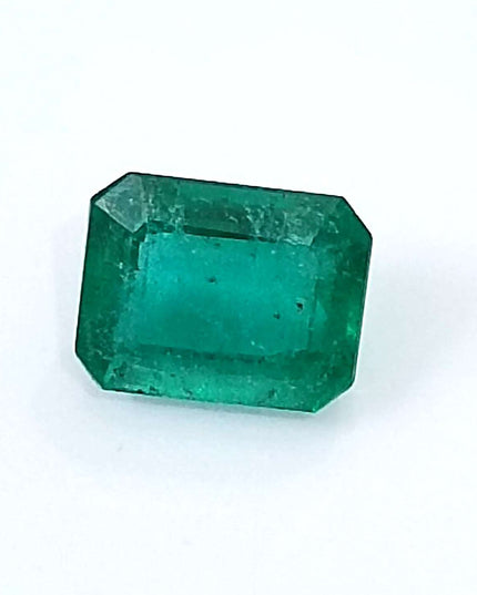 GSI Certified 1.87ct Medium Deep Green Zambian Emerald Minor Oiled Loose Gemstone