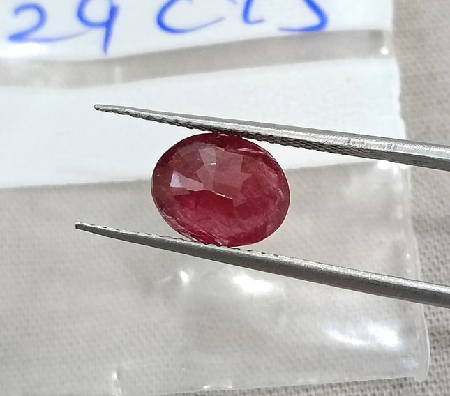 2.29ct untreated Natural Ruby Mozambique SGL Certified Rasberry Red