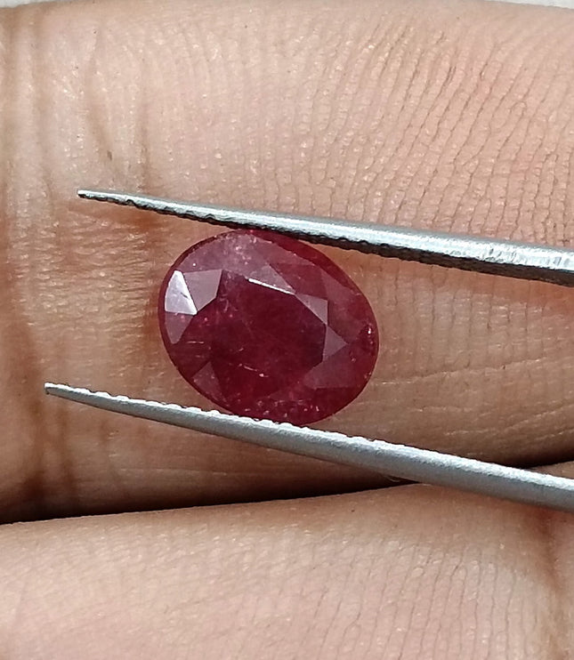 2.29ct untreated Natural Ruby Mozambique SGL Certified Rasberry Red