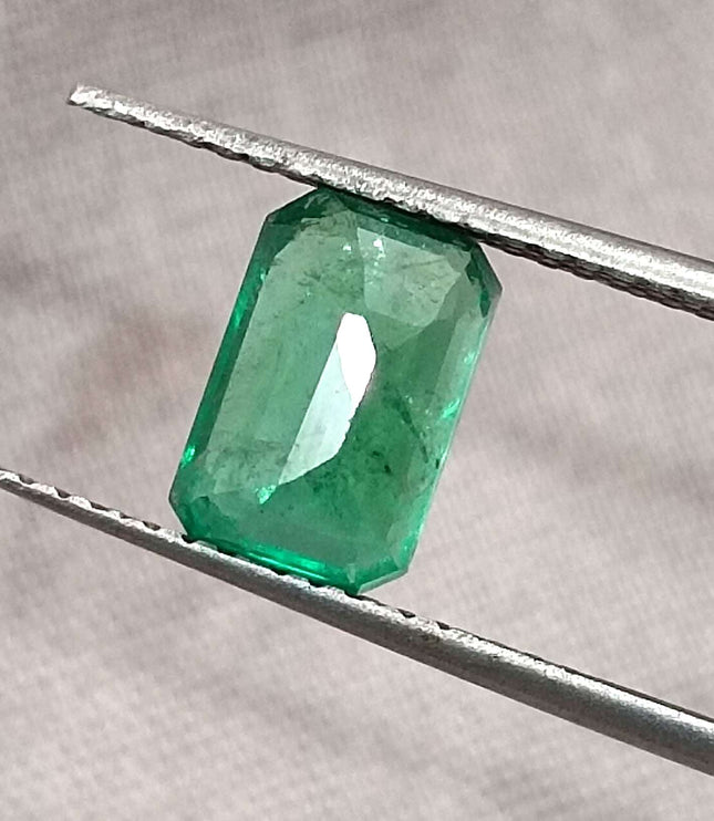 1.35ct Panjshir Emerald, Certified Natural minor oiled Stone