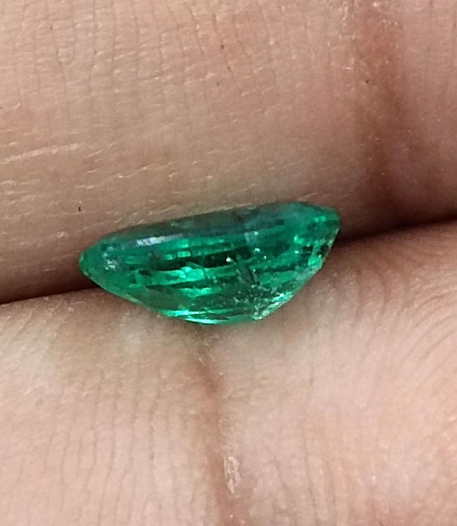 Certified 1.24ct Zambian Natural Emerald