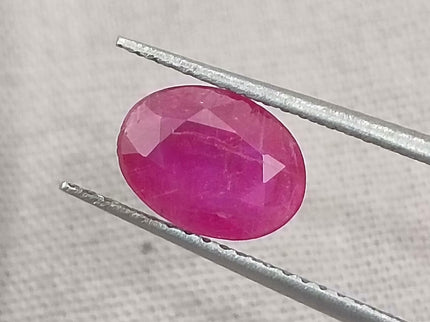 GSI Certified 1.33ct Mozambique Ruby, Natural Untreated Gemstone