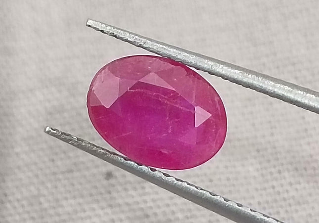 GSI Certified 1.33ct Mozambique Ruby, Natural Untreated Gemstone