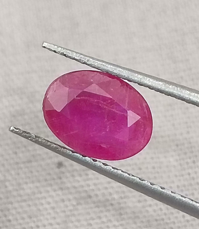 GSI Certified 1.33ct Mozambique Ruby, Natural Untreated Gemstone
